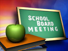School Board Meeting Sign