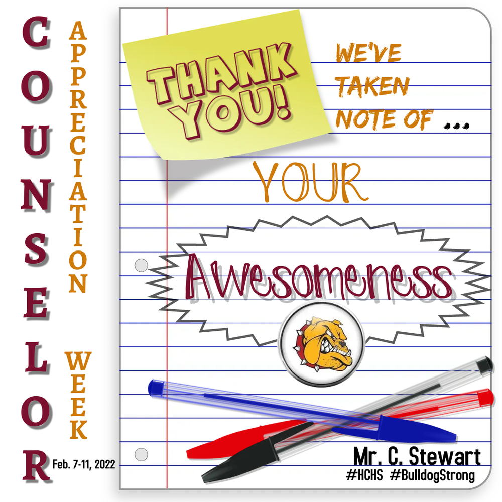 Counselor Appreciation Poster